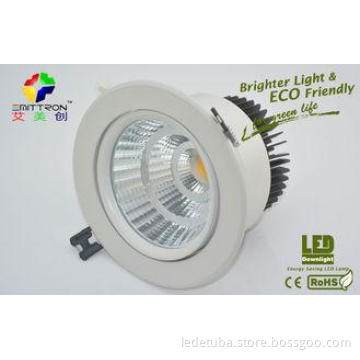 Green 2400lm Matt White COB LED Downlight 30 Watt 24 Degree